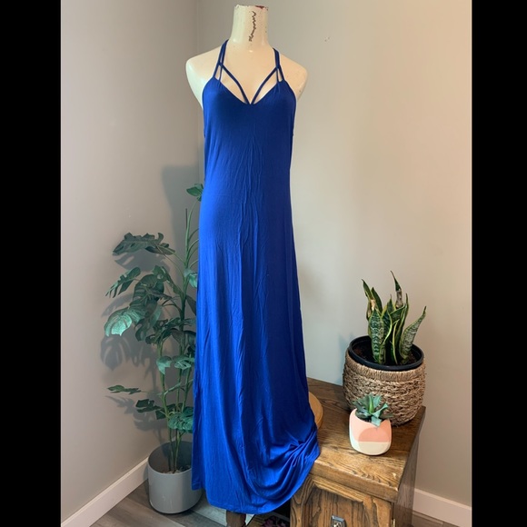 BNWOT Blue Maxi Dress - Picture 7 of 7